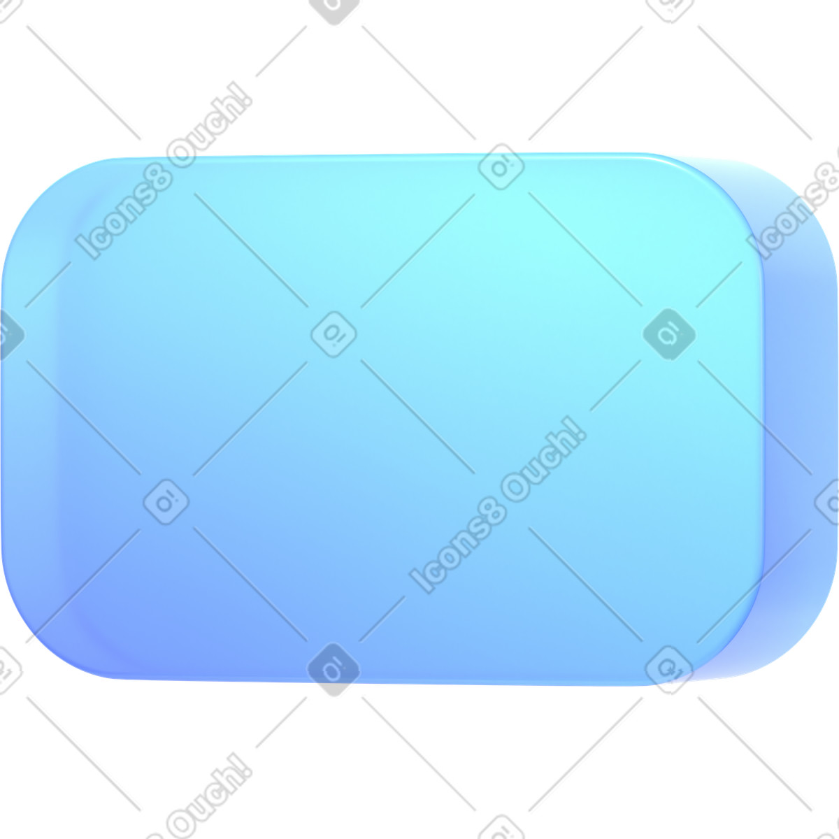 Abstract notification illustration in 3D Glassy style download in PNG, SVG