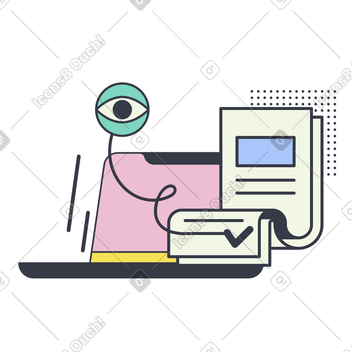 EULA illustration in PNG, SVG