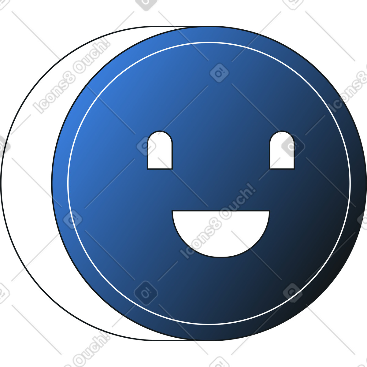 Ai bot assistant illustration in Midnight style download in PNG, SVG