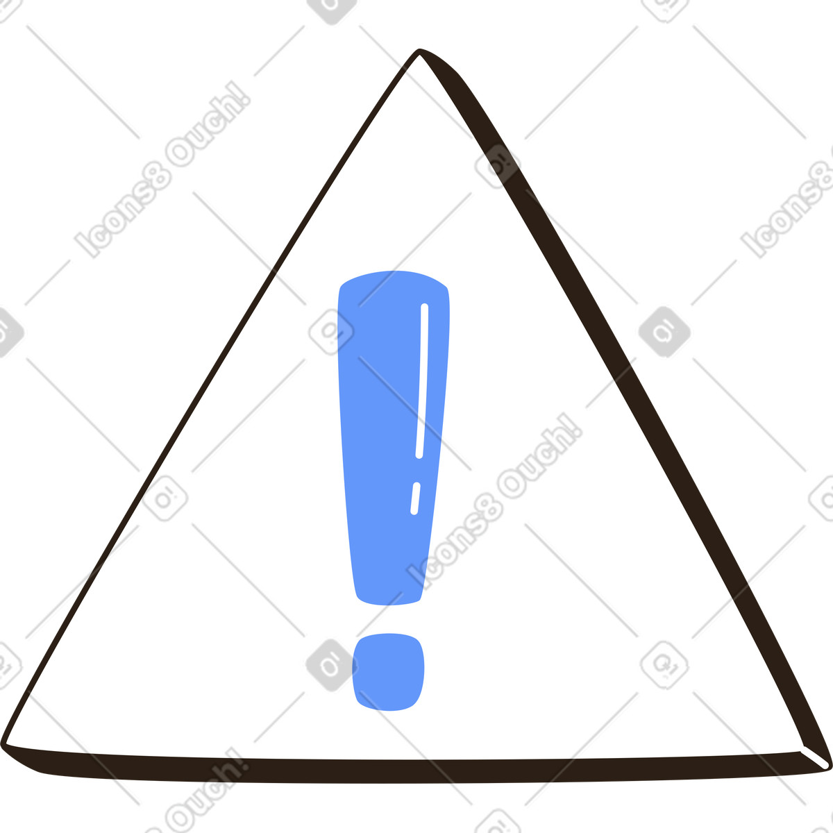 Ilustración Signo de exclamación en estilo Plain a descargar en PNG y SVG