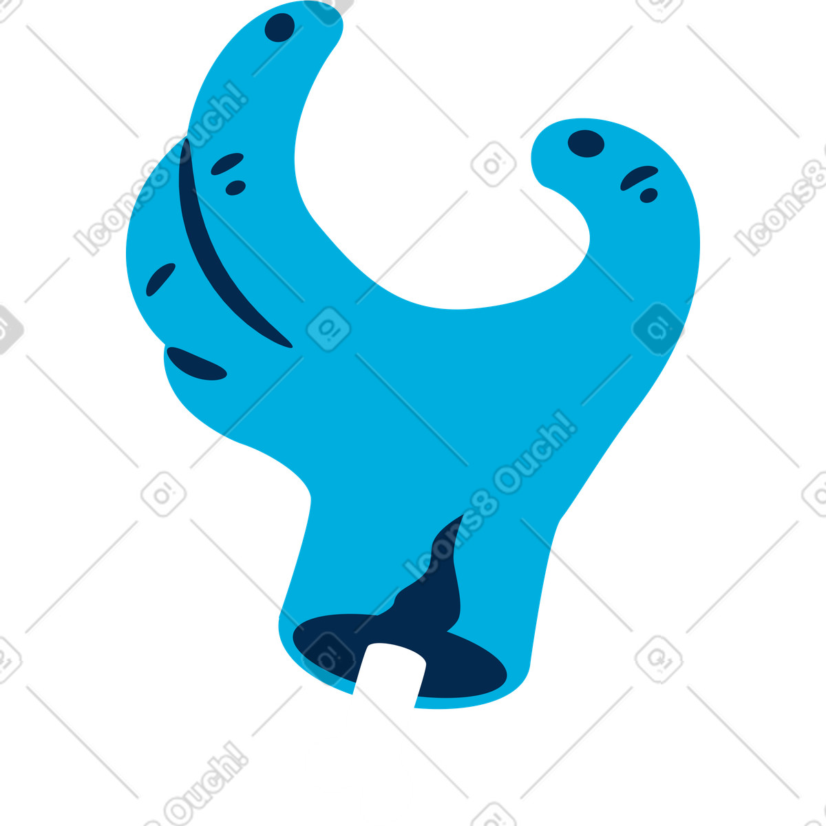 Ilustração de Mão monstruosa em no estilo Flame para baixar em PNG, SVG