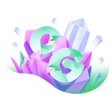 A modern pastel illustration featuring the alphabet, with each letter uniquely designed as a part of a crystal lattice. Each letter showcases intricate geometric patterns and facets that reflect light in various pastel colors, such as soft pinks, blues, and greens. The letters are interconnected, resembling a three-dimensional crystal structure, with some letters showing angles and edges, while others appear more rounded. Background elements include faint outlines of additional crystal shapes, creating a cohesive and harmonious composition.