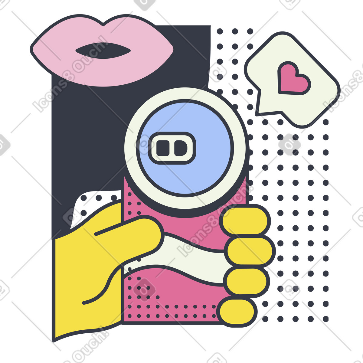 Bere illustrazione in stile Abstract scarica in PNG, SVG