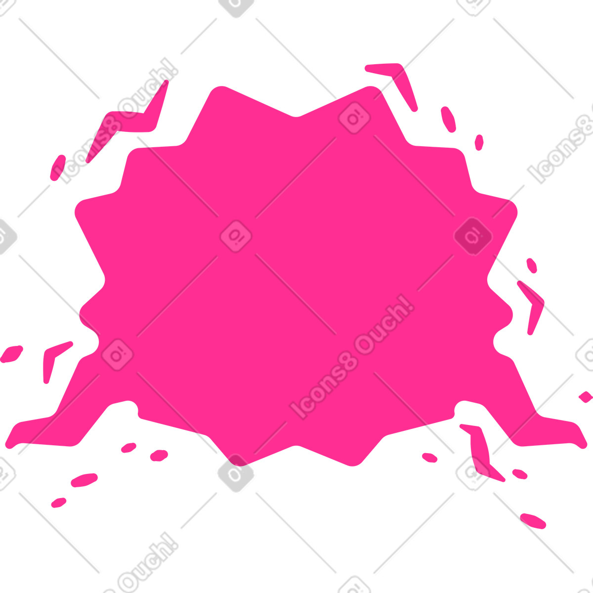 Speech bubble illustration in Cyborg style download in PNG, SVG