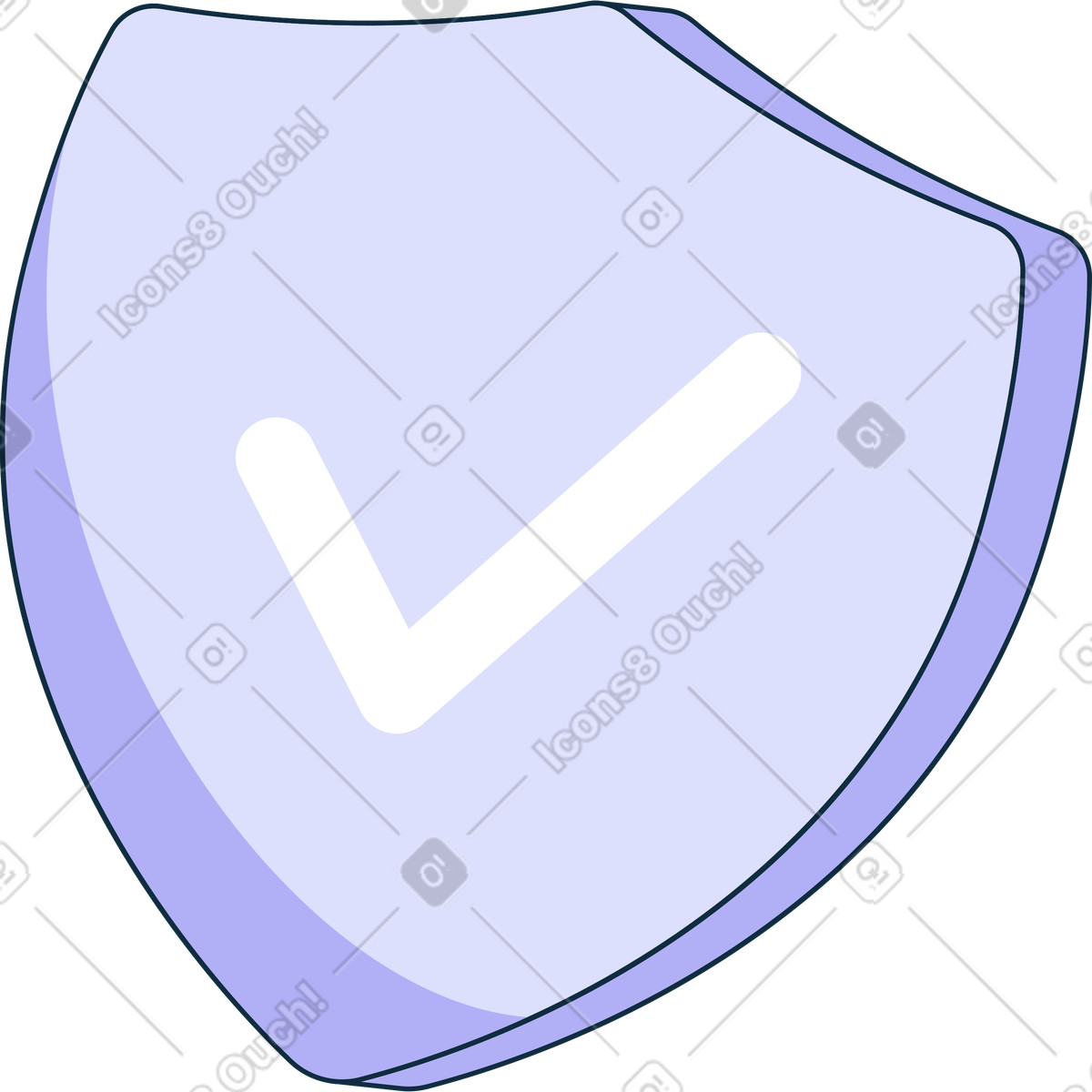 Shield illustration in PNG, SVG