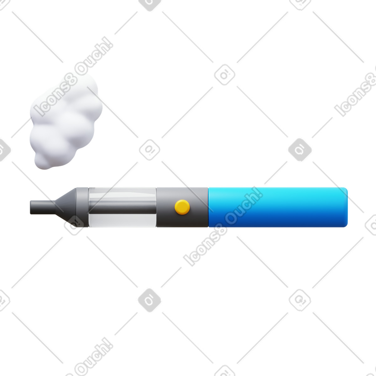 Electronic cigarette illustration in PNG, SVG