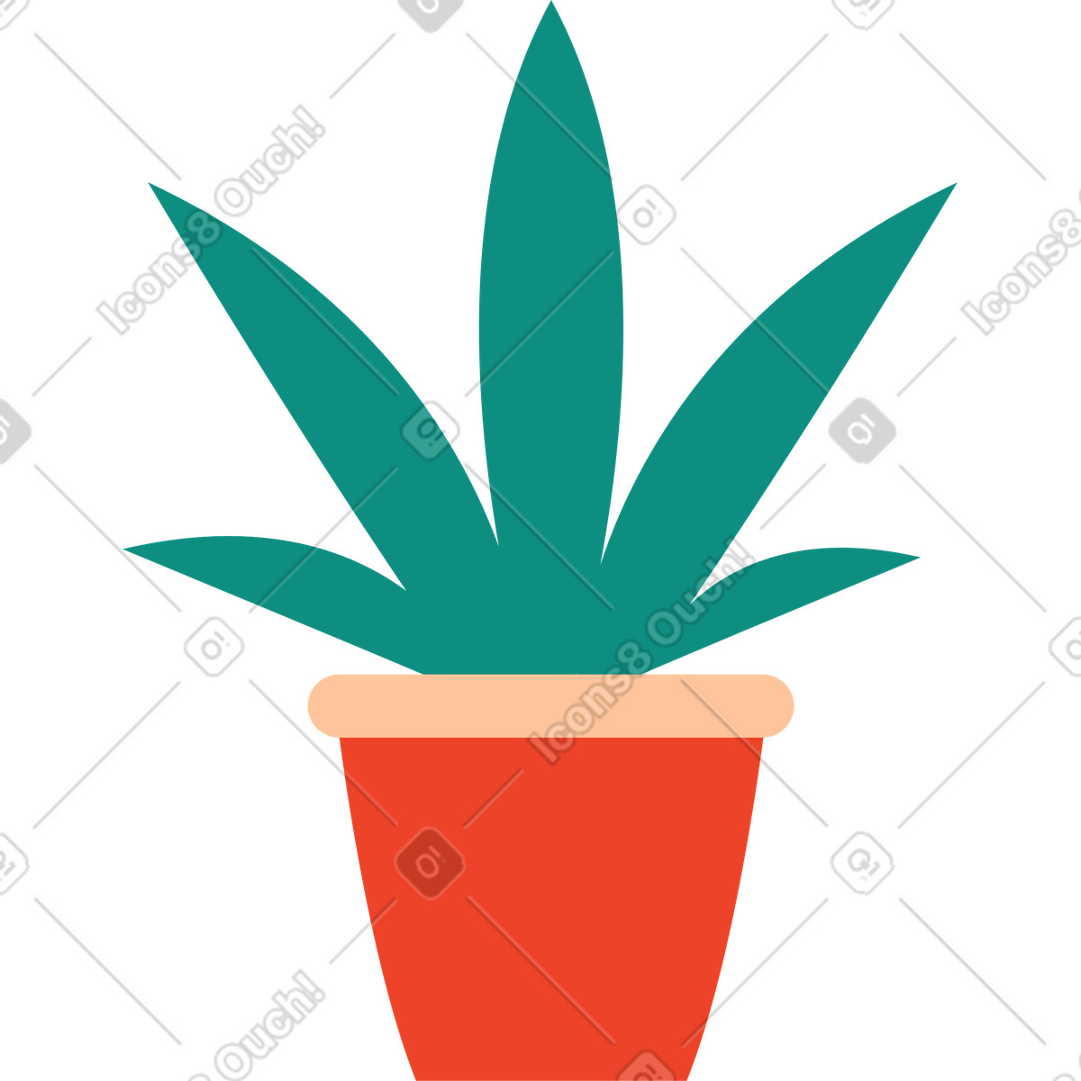 Illustration Plante dans le style Polar à télécharger aux formats PNG, SVG