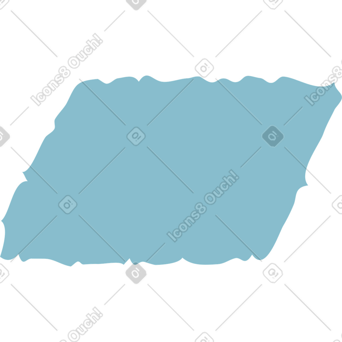 Ilustração de Blue parallelogram em no estilo Flamenco para baixar em PNG, SVG