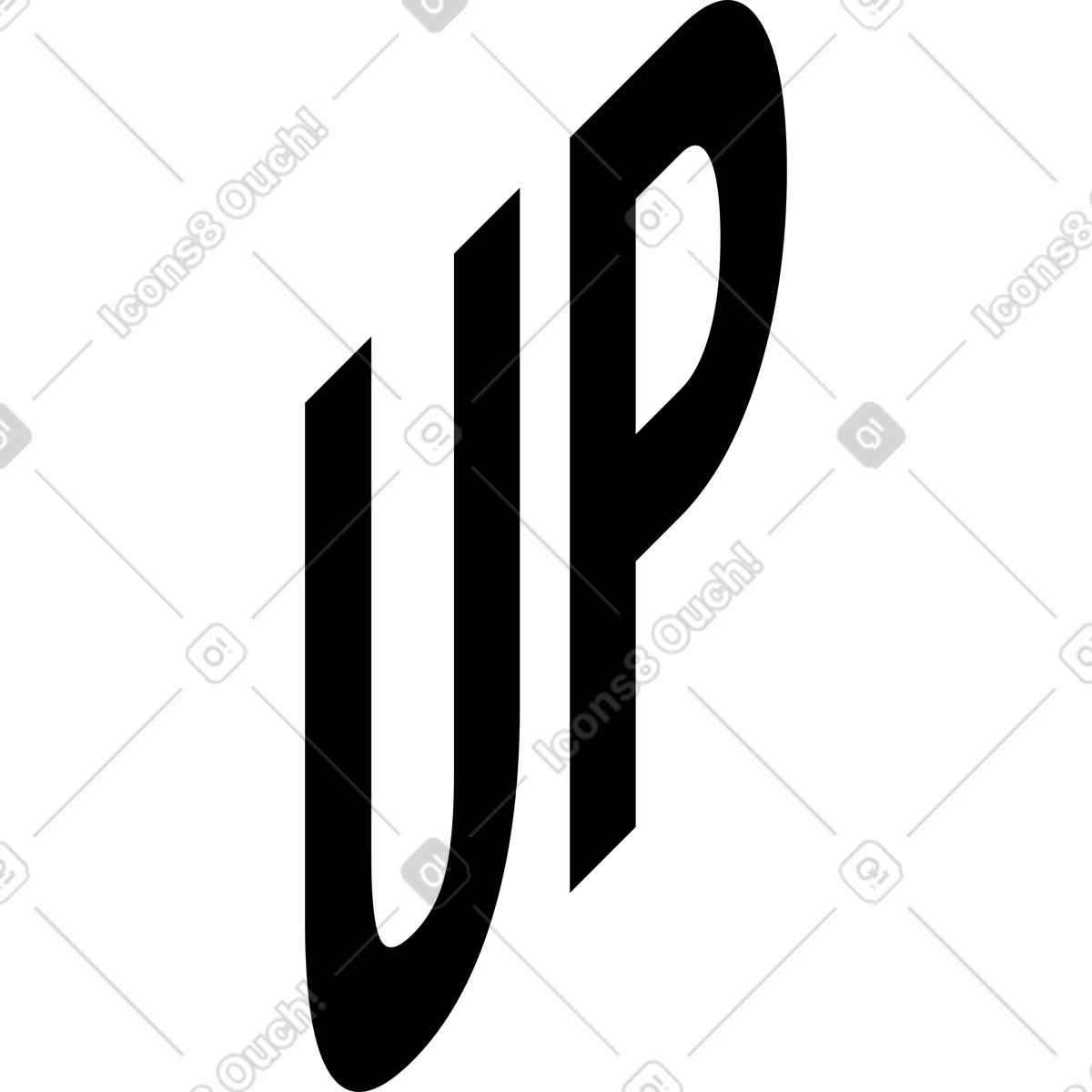 Ilustración Texto arriba en estilo Memphis a descargar en PNG y SVG