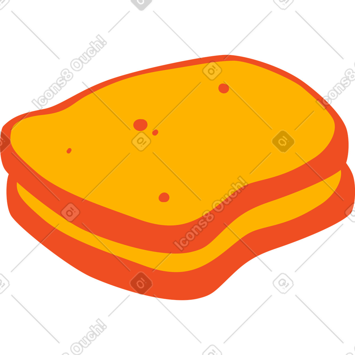 Pane illustrazione in stile Flame scarica in PNG, SVG