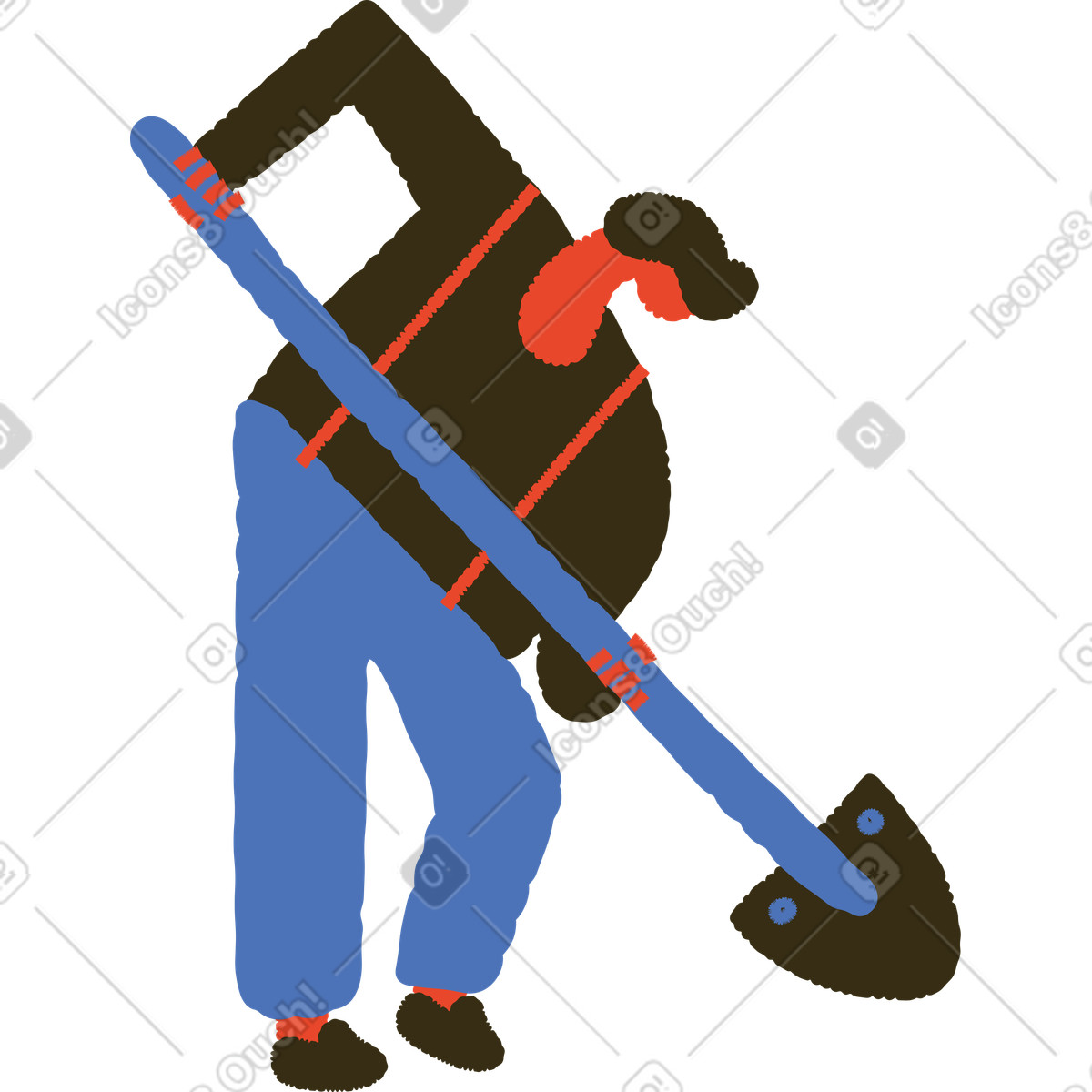 Ilustração de Homem em no estilo Bermuda para baixar em PNG, SVG