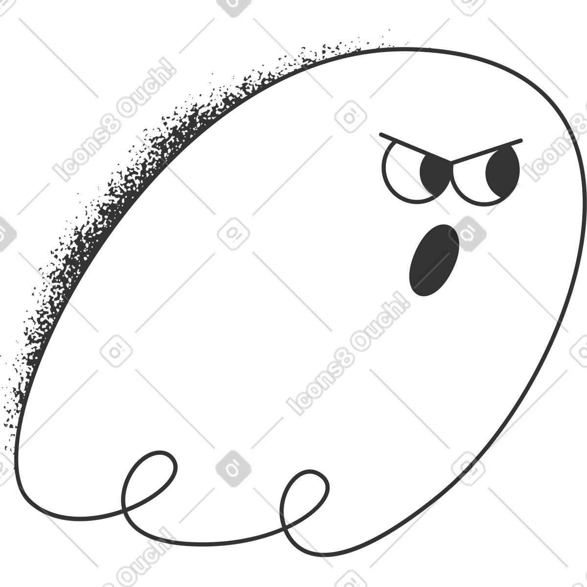 Illustration Fantôme dans le style Crayon à télécharger aux formats PNG, SVG