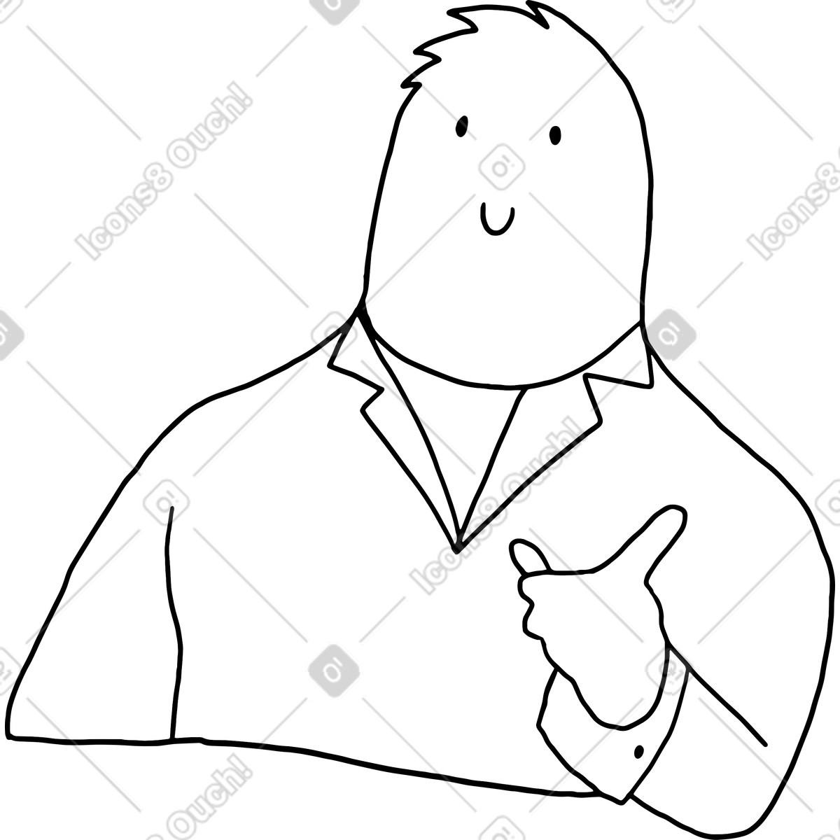 Ilustração de Personagem doodle como esse em no estilo Dudes para baixar em PNG, SVG