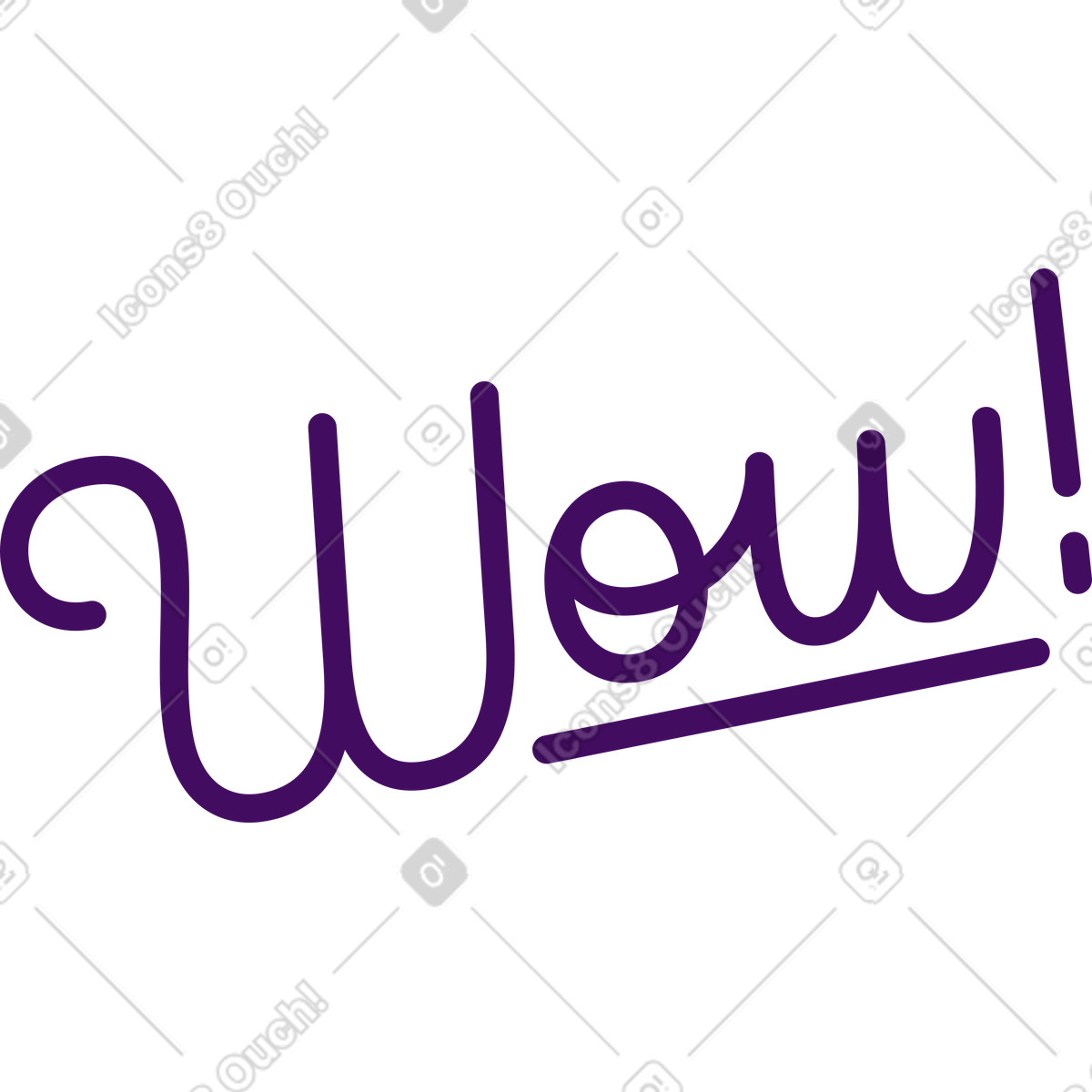 Ilustración Letras ¡guau! texto en estilo Simplistic a descargar en PNG y SVG
