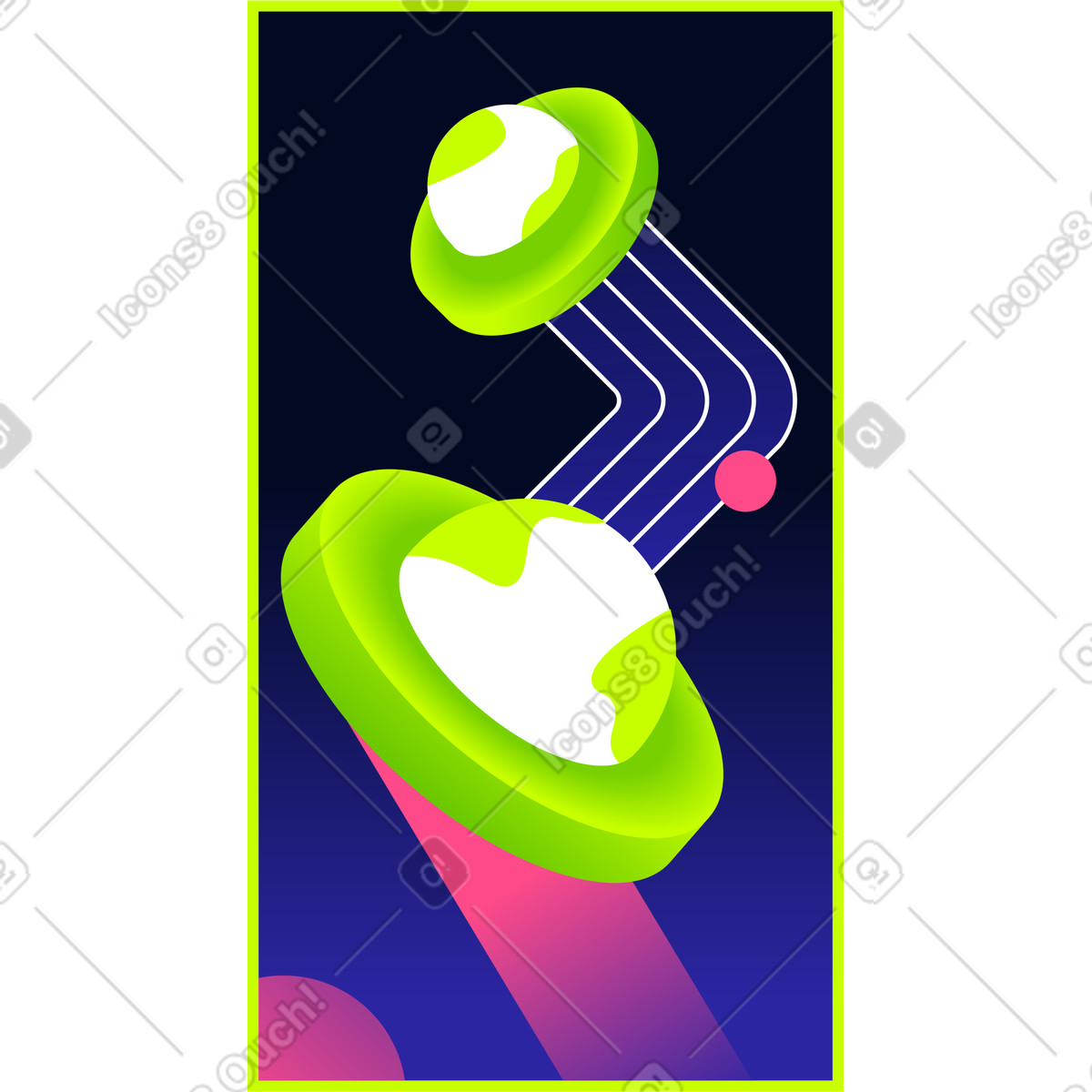 Illustration Background with shapes and diagrams dans le style Space à télécharger aux formats PNG, SVG