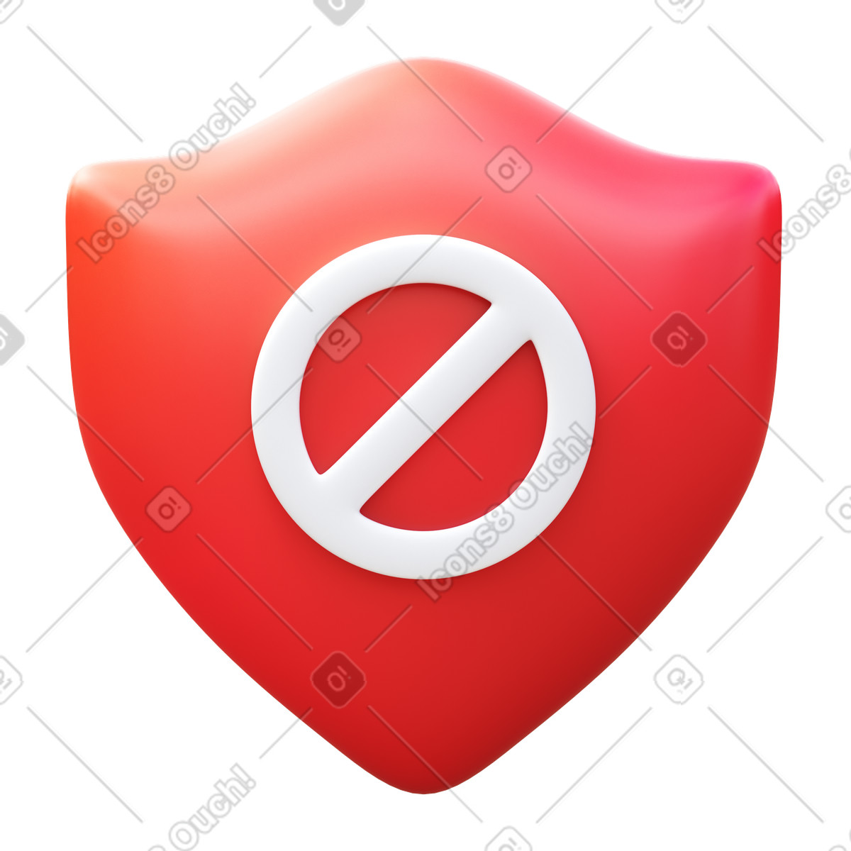 Illustration Access denied dans le style 3D Fluency à télécharger aux formats PNG, SVG