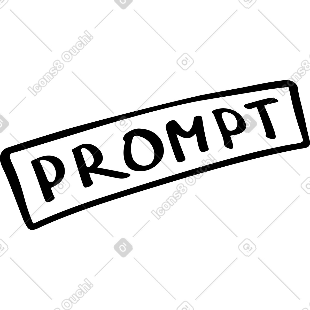Text prompt illustration in Line style download in PNG, SVG