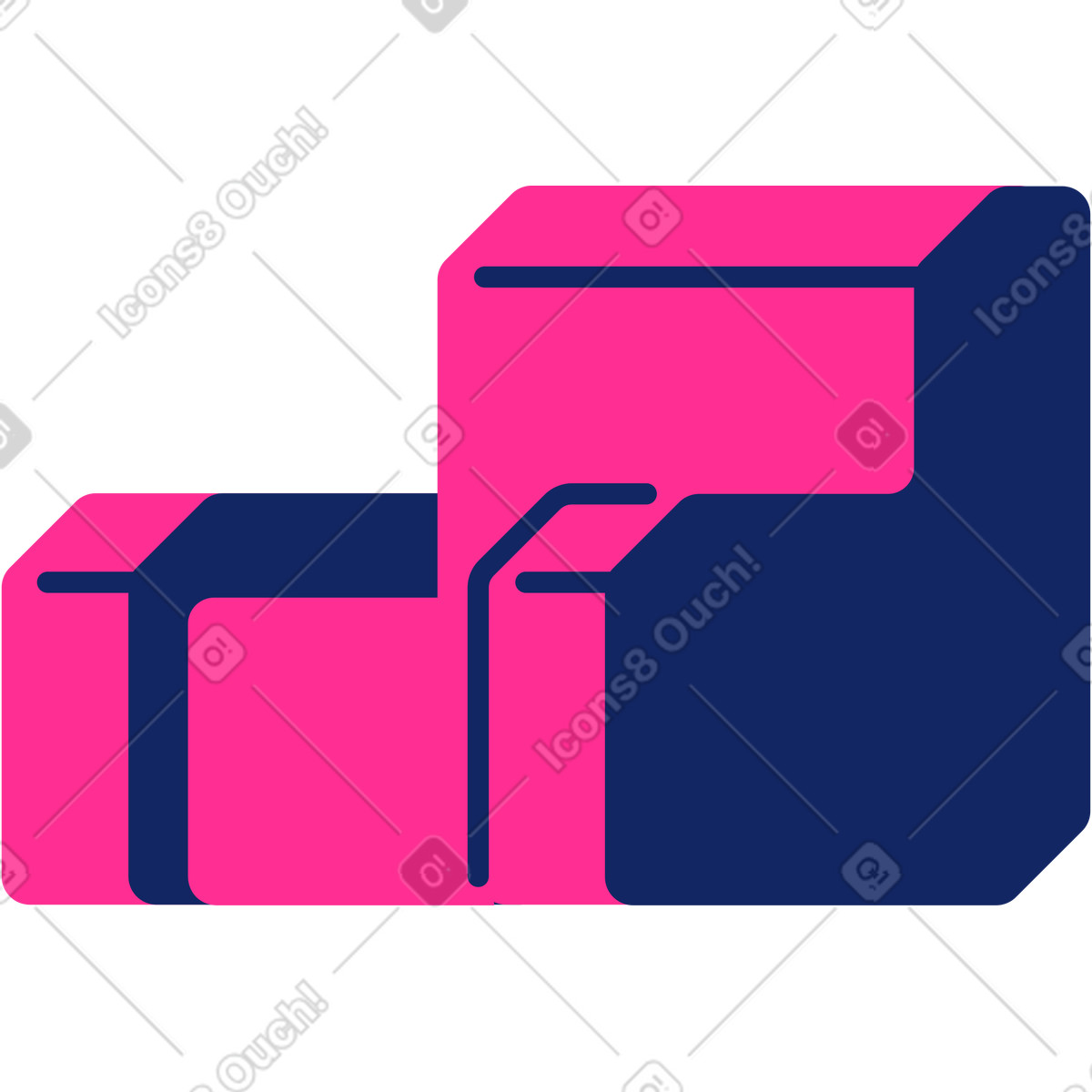 Armchair illustration in Cyborg style download in PNG, SVG