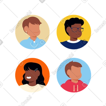 Avatars ou photos de profil sur les réseaux sociaux PNG, SVG