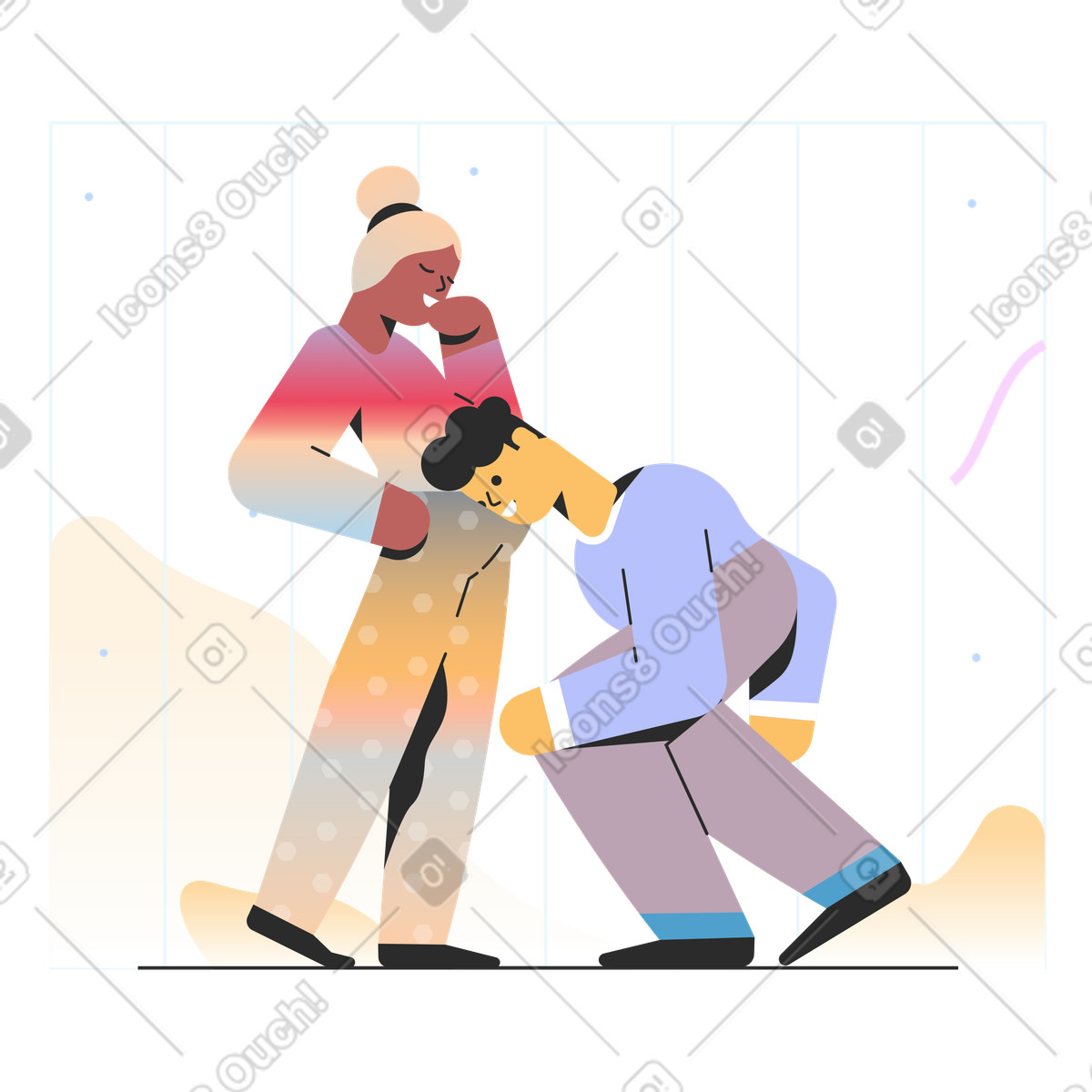 Waiting for a baby illustration in PNG, SVG