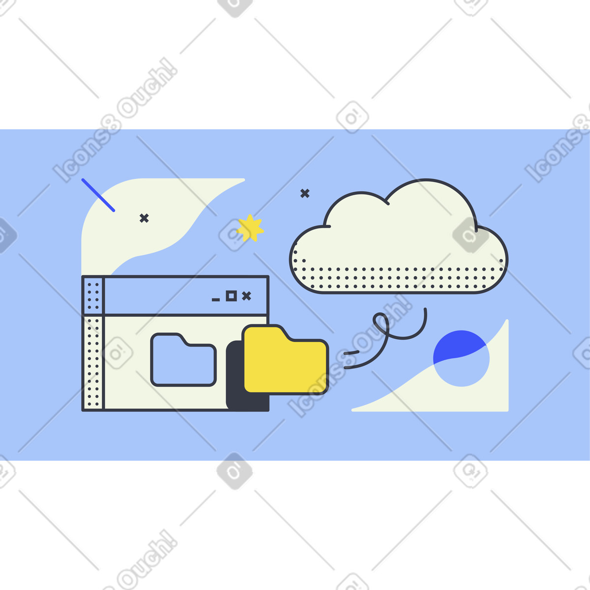Abstract スタイルの アップロードしています のイラストをPNG、SVG形式でダウンロード