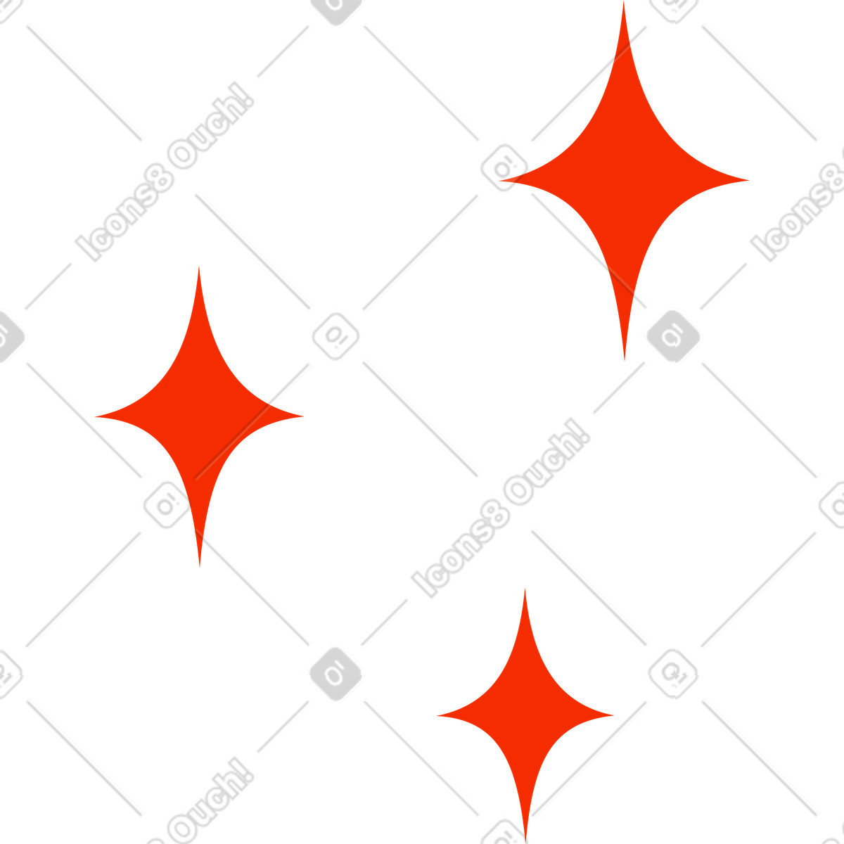 Sparkles illustration featuring vibrant spark clipart on a transparent background in PNG