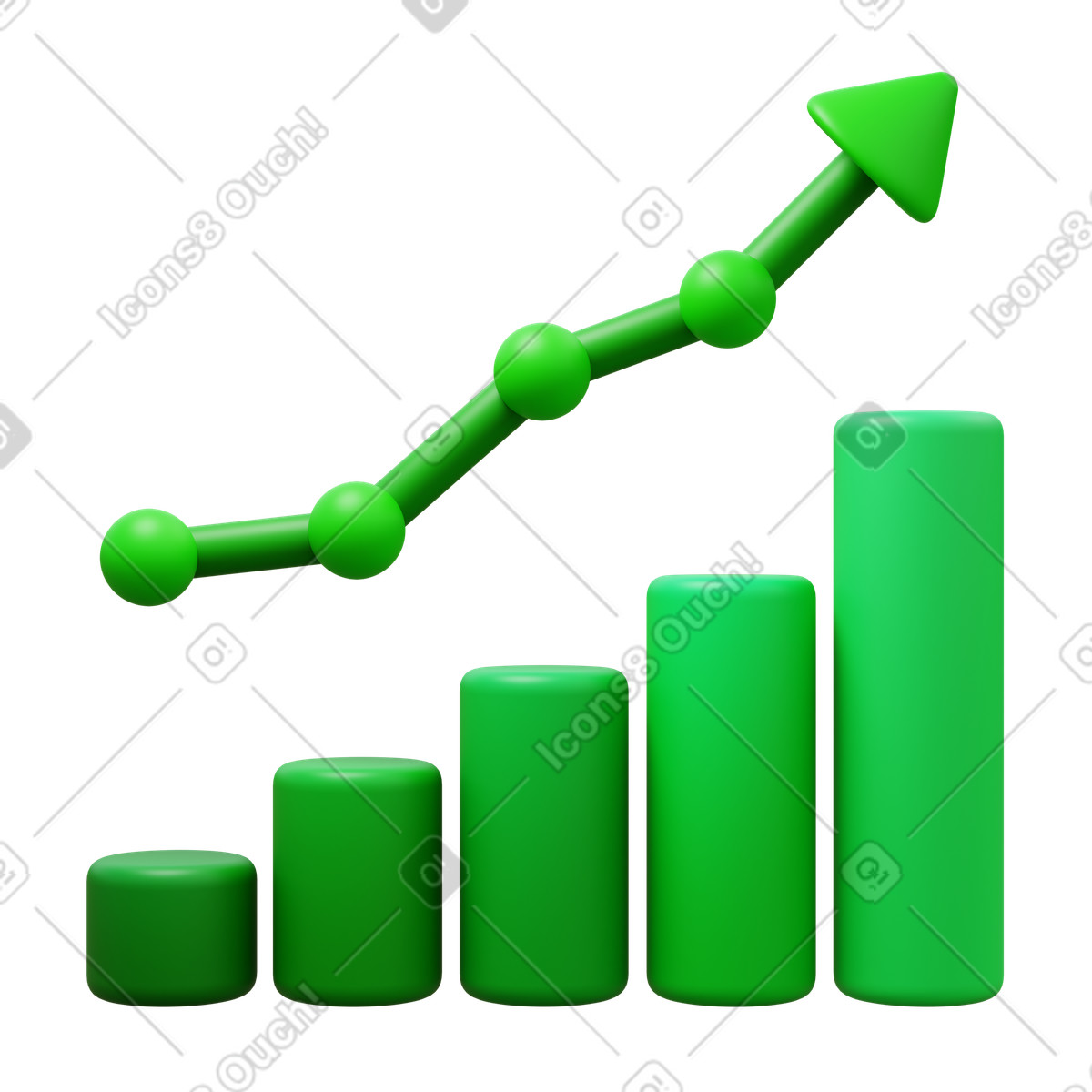 Illustration Increase dans le style 3D Fluency à télécharger aux formats PNG, SVG