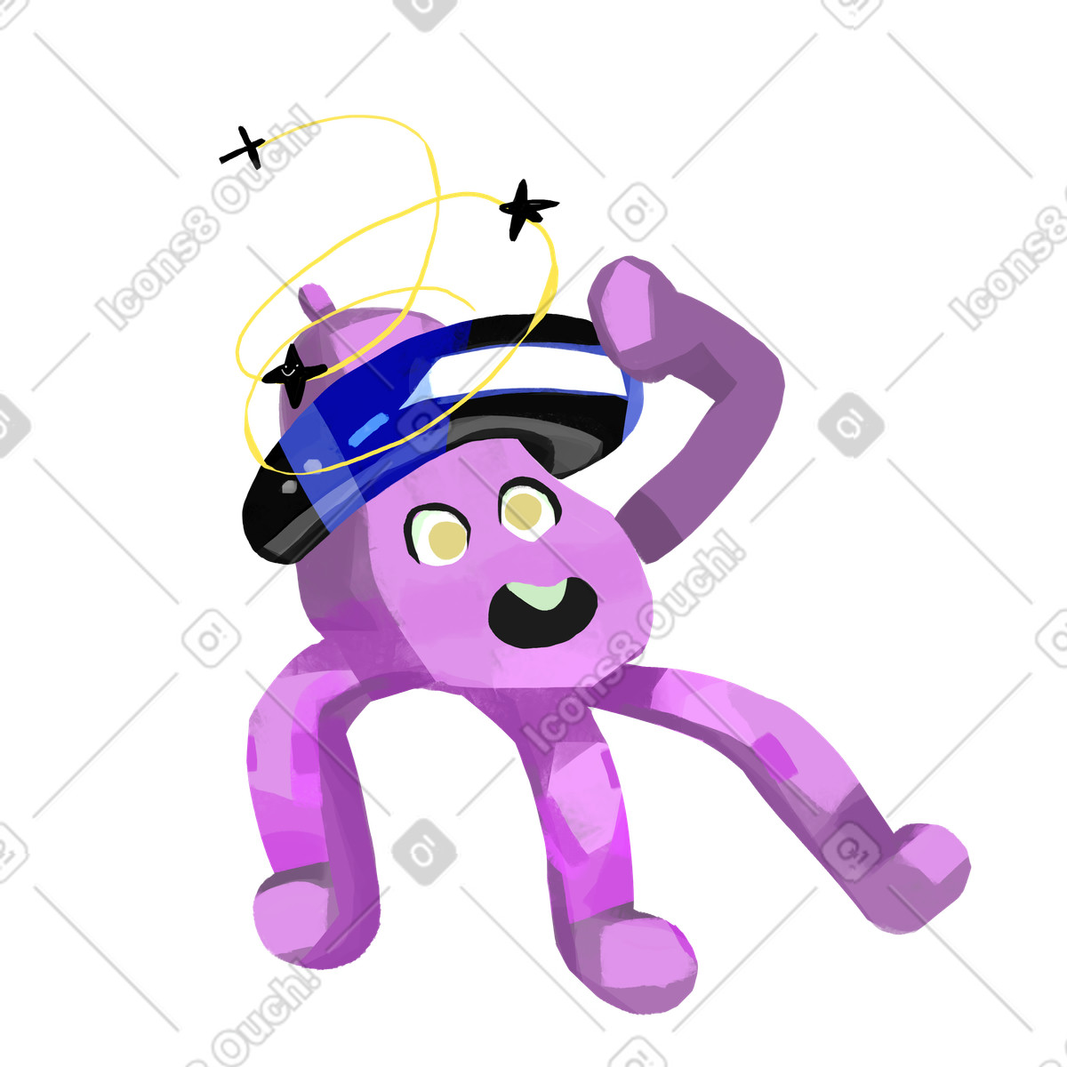Logged out illustration depicting an error in access, available as SVG and GIF clipart