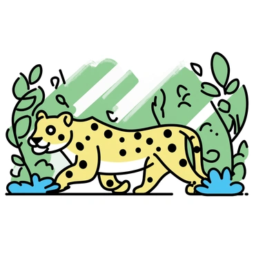 A sleek jaguar with a glossy coat and distinctive rosettes moves cautiously through dense green underbrush. Its powerful body is low to the ground, blending seamlessly with the foliage. The jaguar's eyes are focused intently ahead, displaying alertness as it searches for prey. Rays of sunlight filter through the leaves, casting dappled light on the jaguar's fur and highlighting its muscular form. The underbrush is thick with leaves and vines, creating a sense of depth and concealment in the environment.