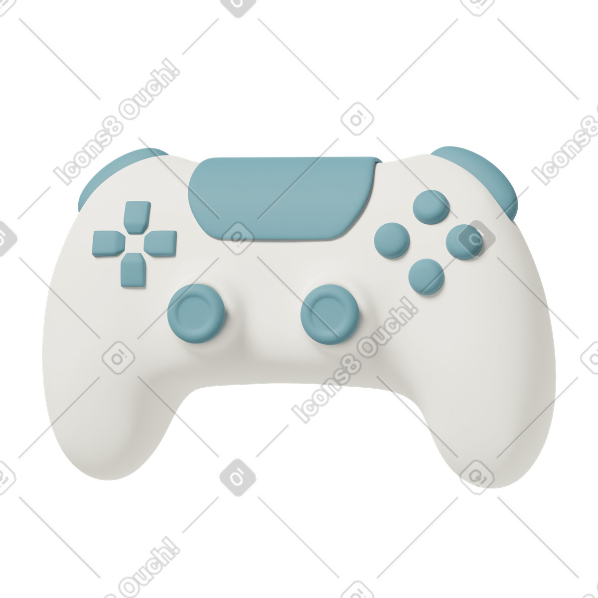 Game controller illustrazione in stile 3D Casual life scarica in PNG, SVG