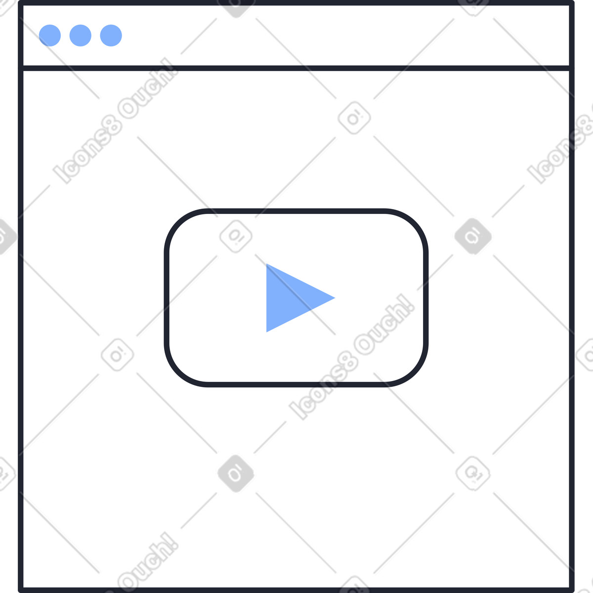 Video voll-Illustration im Pablita-Stil als Download in PNG, SVG