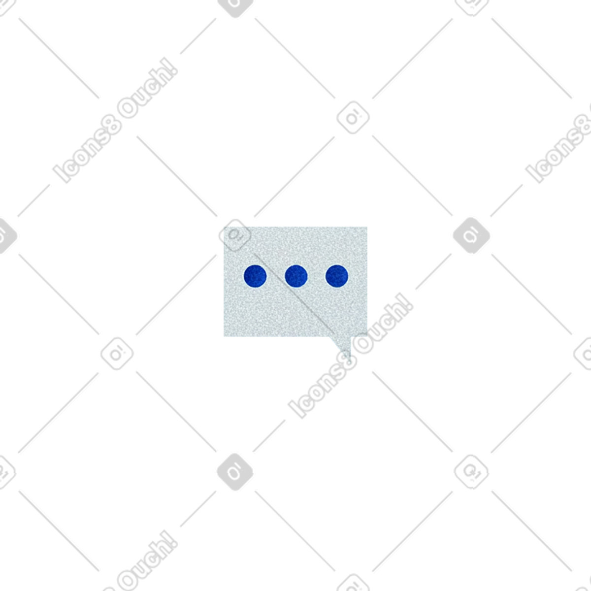 下载 Grainy 风格的 带点的对话泡泡 插画，支持 PNG、SVG 格式