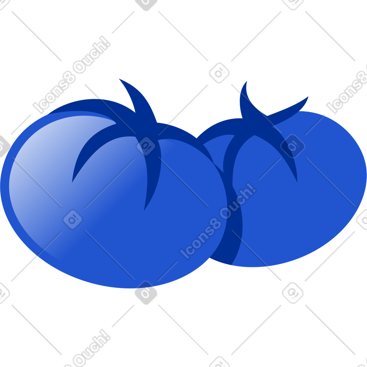 Glossy スタイルの トマト のイラストをPNG、SVG形式でダウンロード