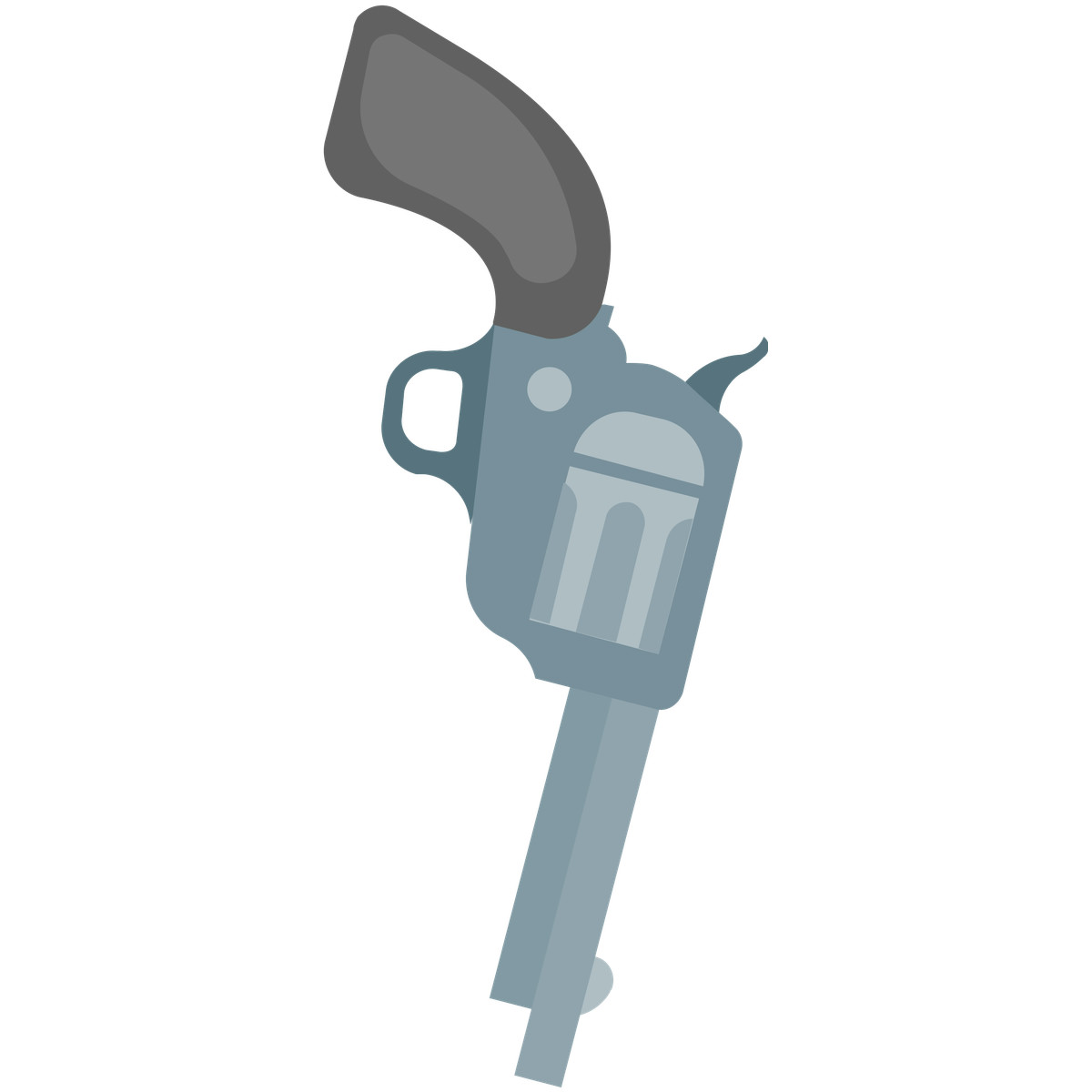 Revolver illustration in Fogg style download in PNG, SVG