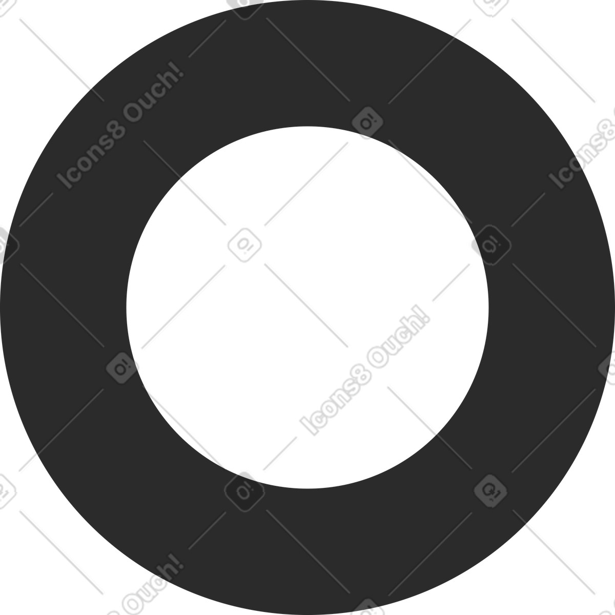 Ilustração de Black ring em no estilo Marginalia para baixar em PNG, SVG