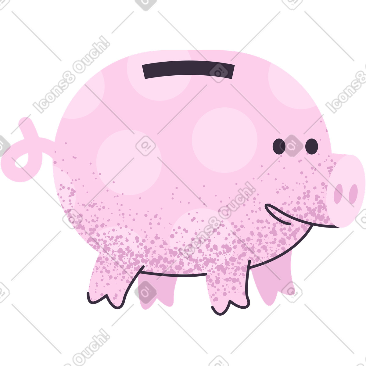 Ilustración Hucha en estilo Pale a descargar en PNG y SVG
