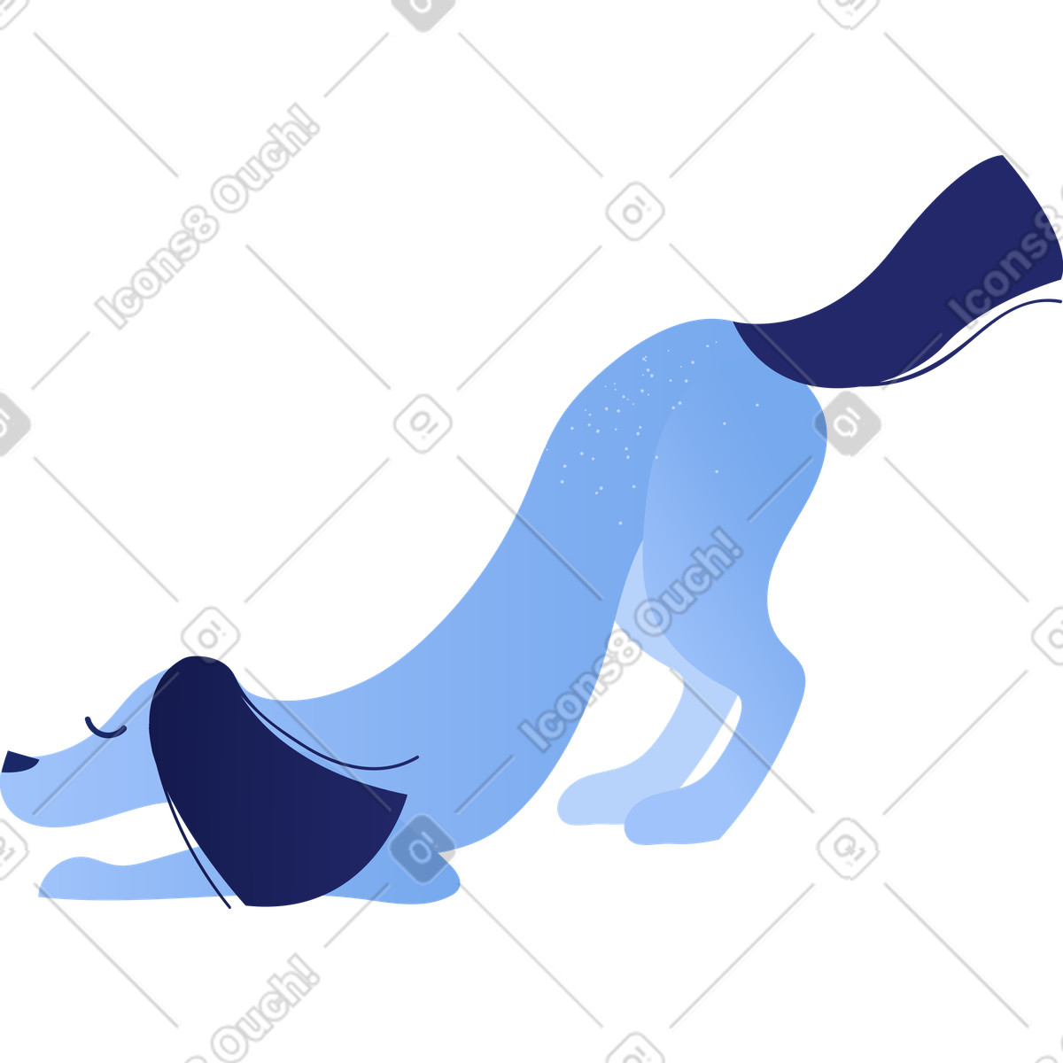 Hund-Illustration im Clip-Stil als Download in PNG, SVG