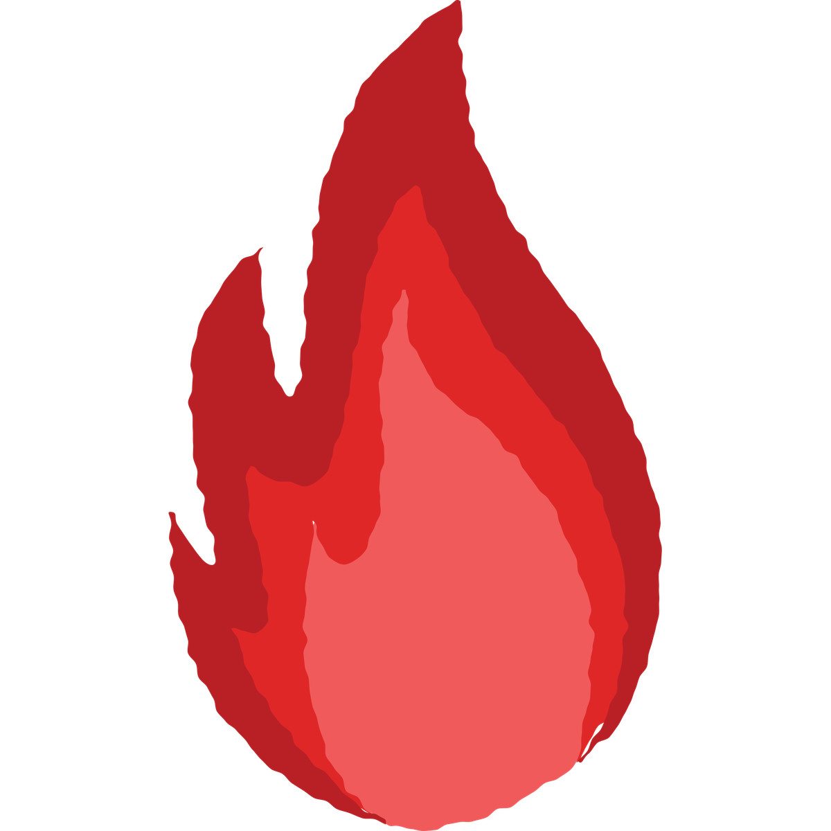 Fire illustration in Cherry style download in PNG, SVG