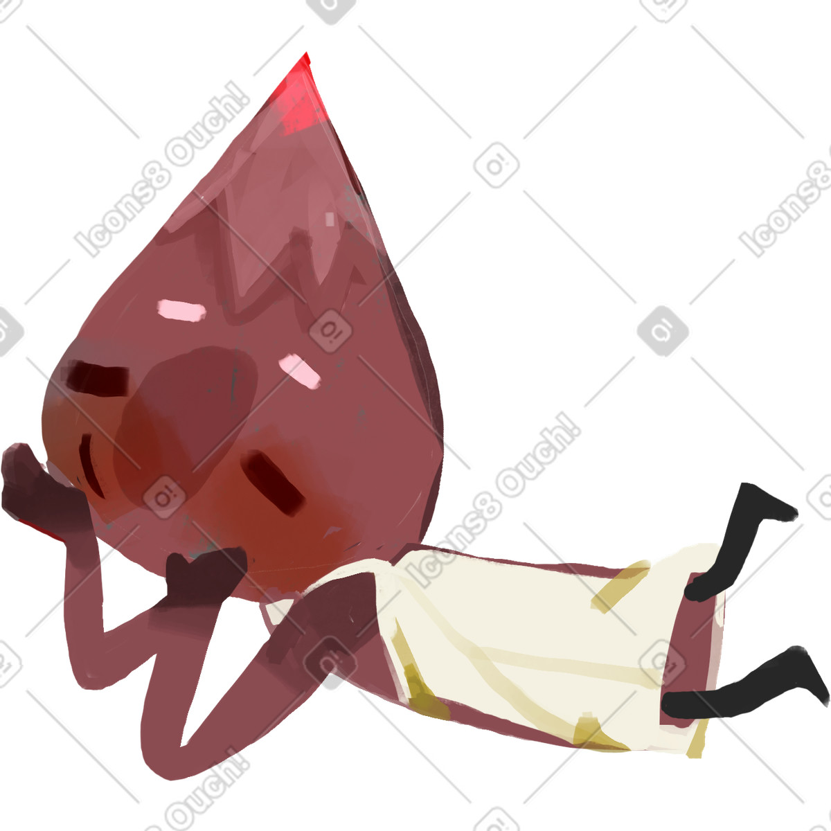 Illustration Moine-noix dans le style Atomic à télécharger aux formats PNG, SVG