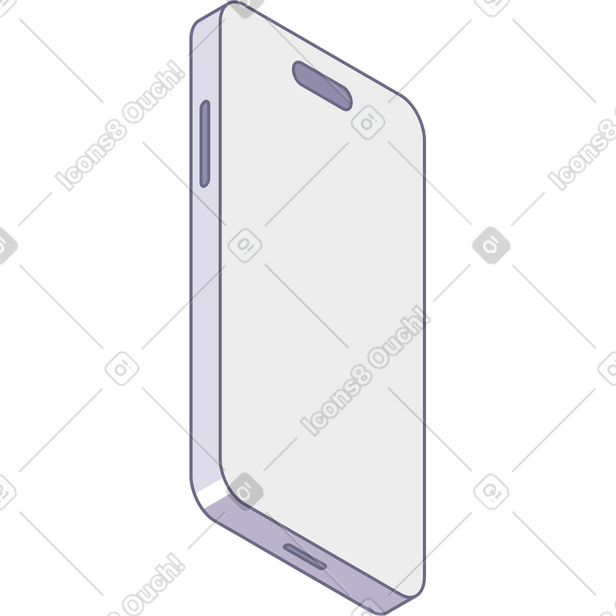 Ilustração de Telefone em no estilo Modul para baixar em PNG, SVG