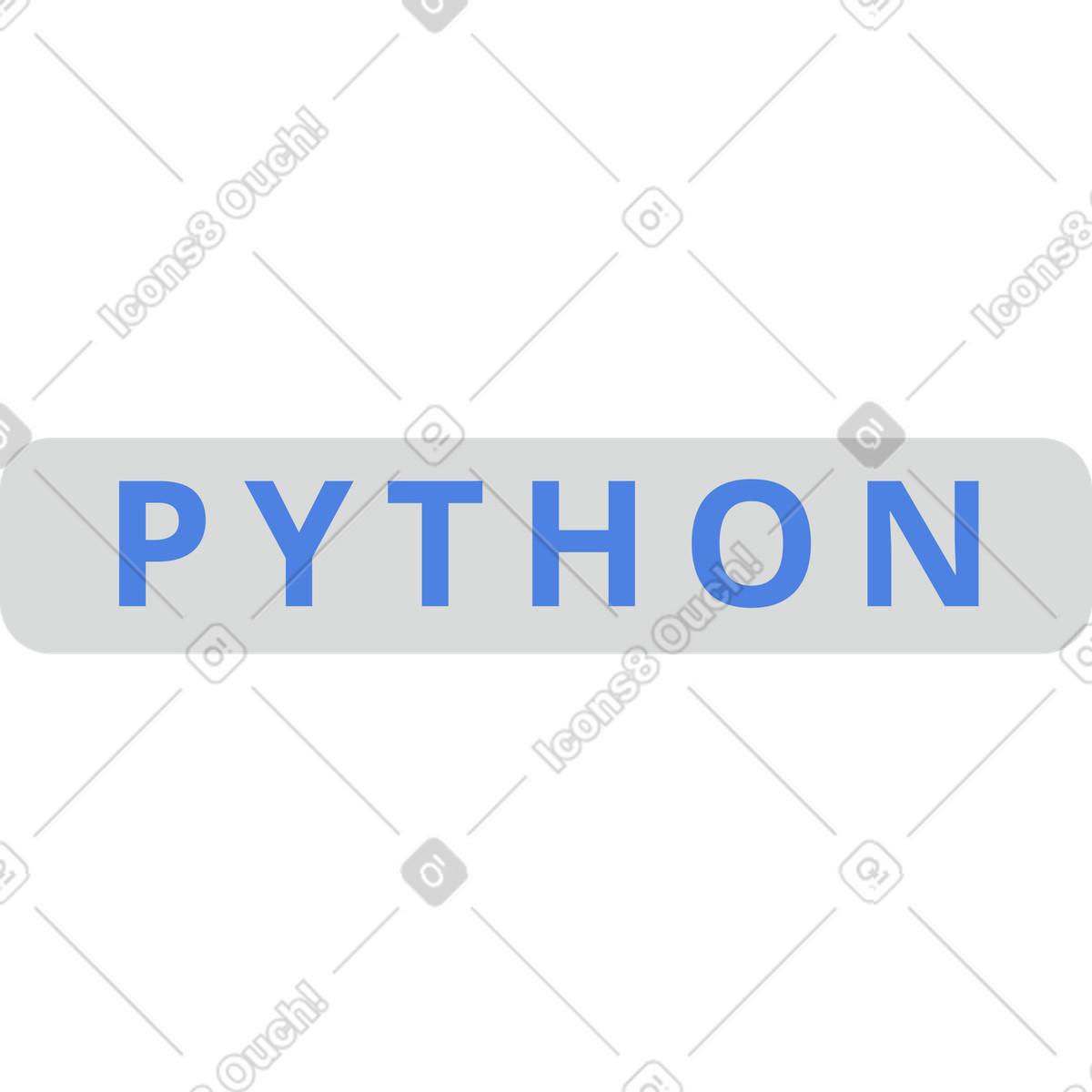 Python plate text illustration in PNG, SVG