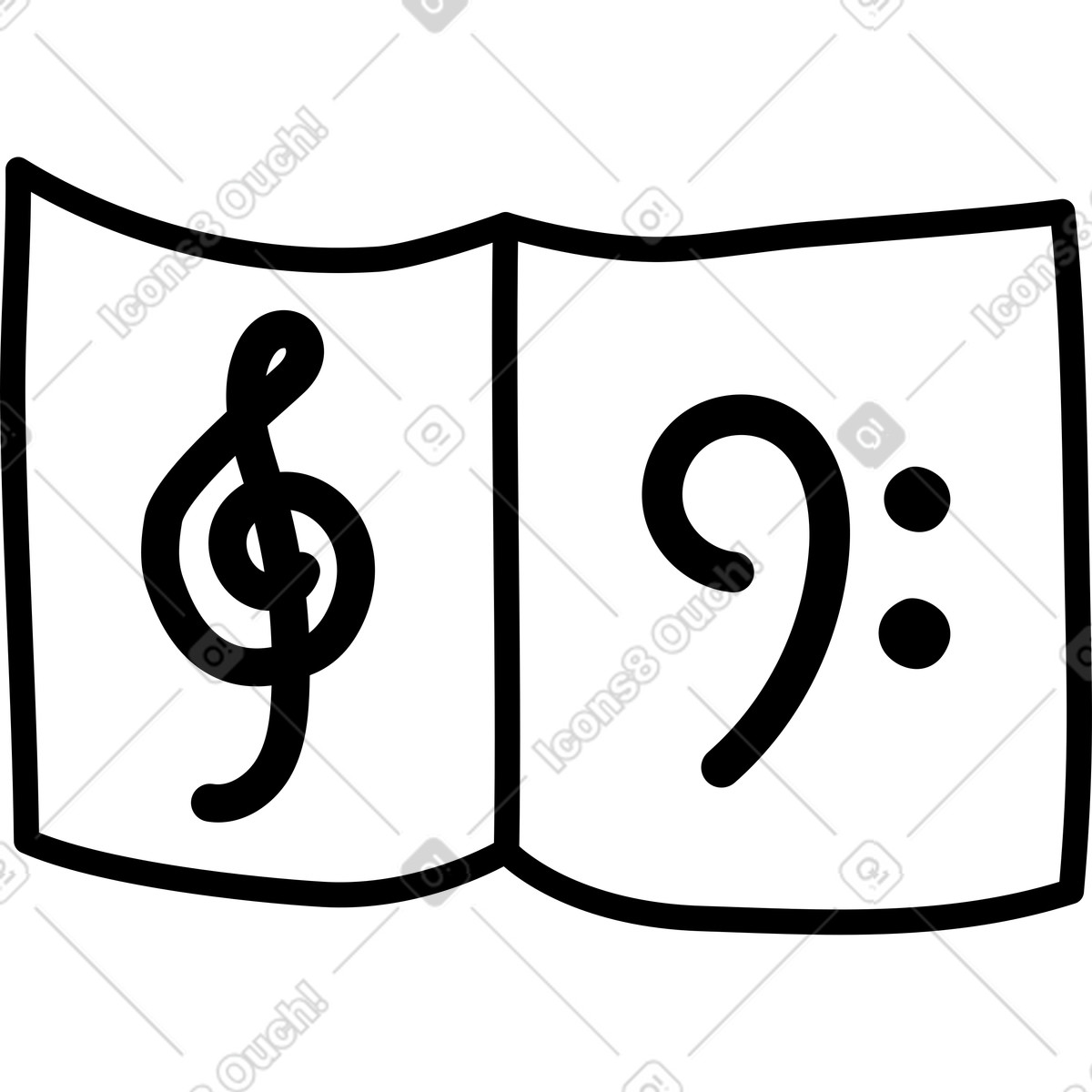Note book illustration in Notes style download in PNG, SVG