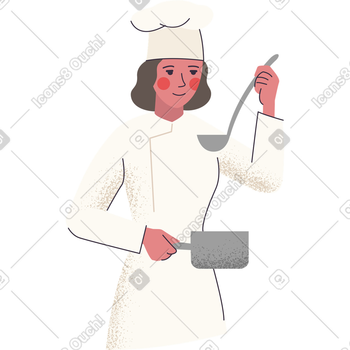 Pale スタイルの クック のイラストをPNG、SVG形式でダウンロード