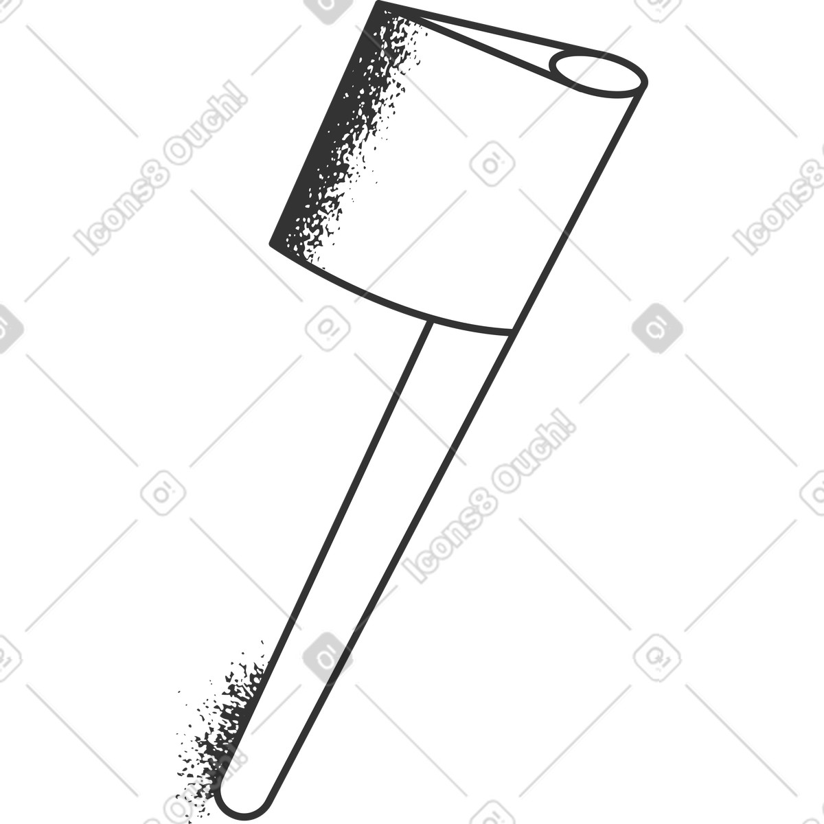 Axe illustration in Crayon style download in PNG, SVG