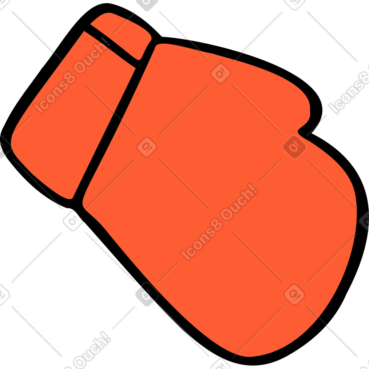 Illustration Gant de boxe dans le style Comic à télécharger aux formats PNG, SVG