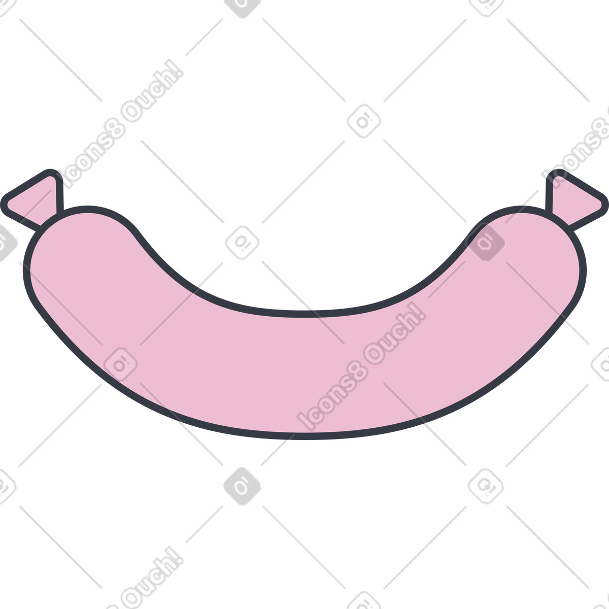 Ilustração de Linguiça em no estilo Abstract para baixar em PNG, SVG