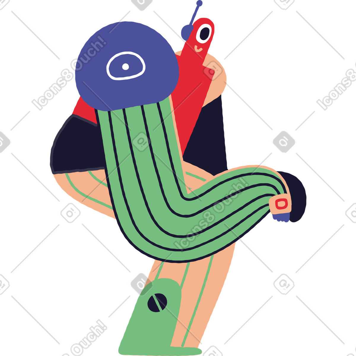 Иллюстрация Robomain в стиле Stripy — скачать в форматах PNG, SVG