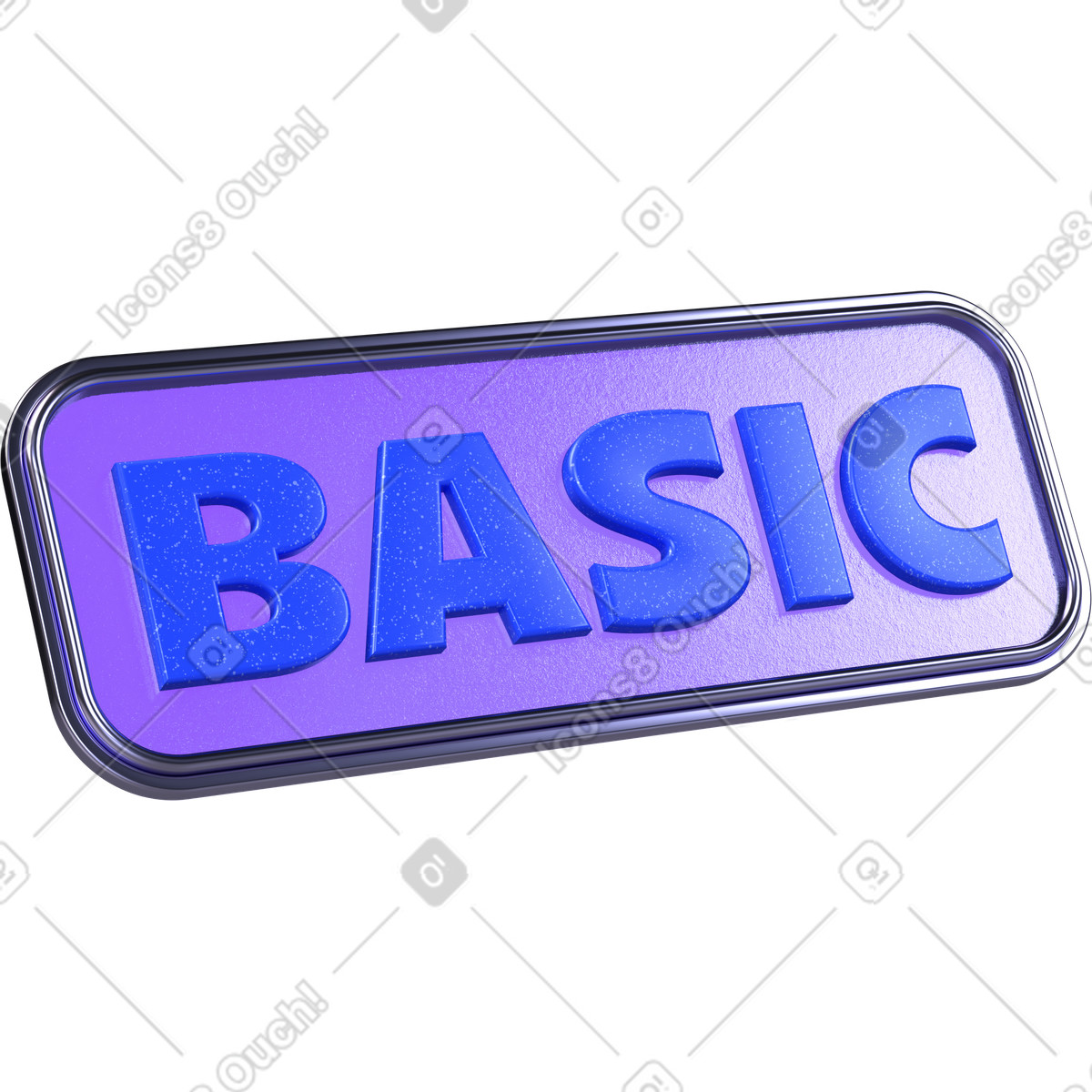 Badge del piano base, etichetta livello di prezzo, tag abbonamento illustrazione in stile 3D Boost scarica in PNG, SVG