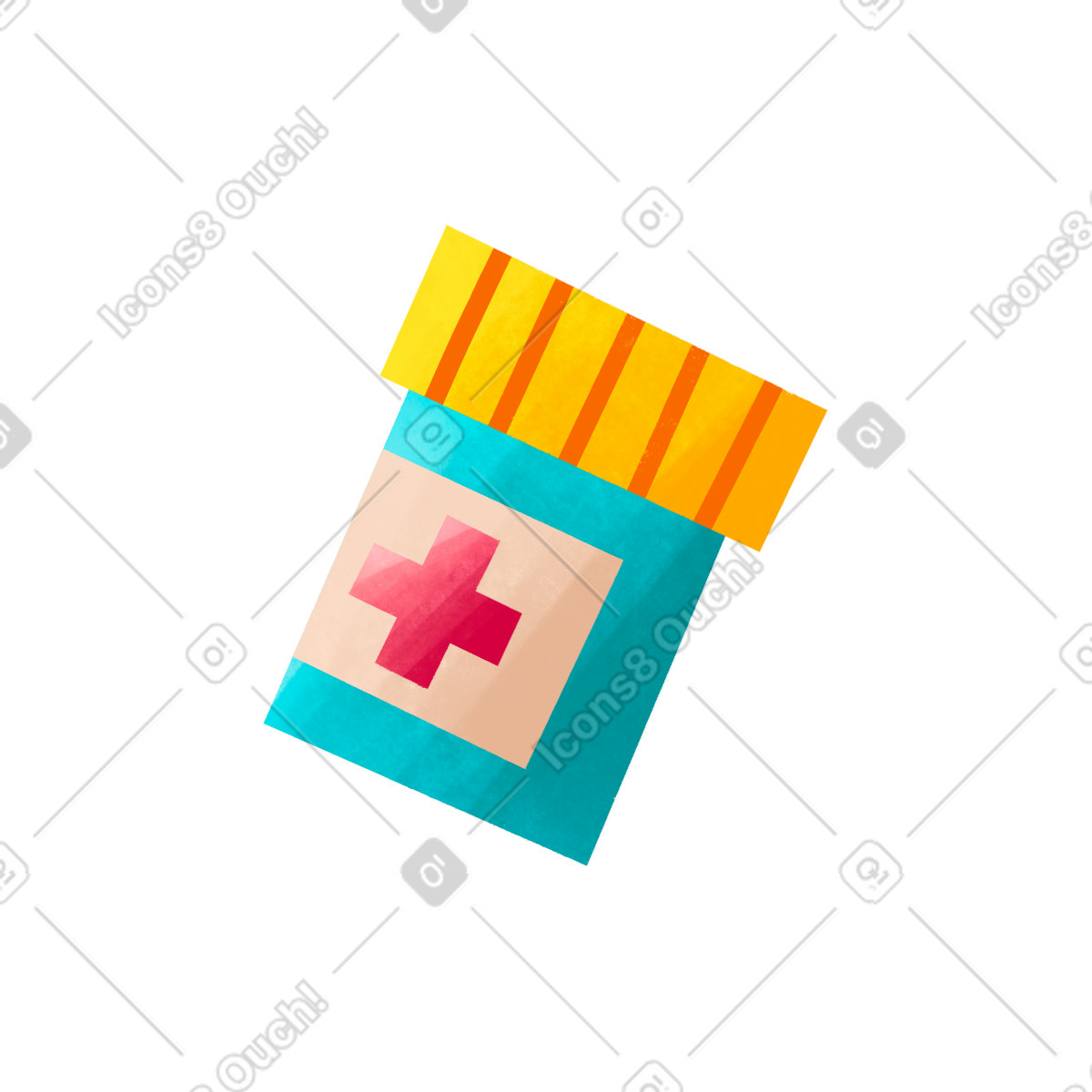 Pills illustrazione in stile Bonbon scarica in PNG, SVG