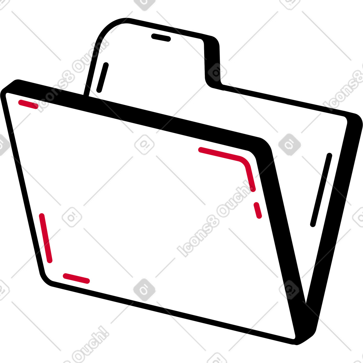 Ilustração de Pasta em no estilo Ruby para baixar em PNG, SVG